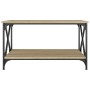 Sonoma oak wood and iron coffee table 80x50x45 cm by vidaXL, Coffee table - Ref: Foro24-823318, Price: 48,99 €, Discount: %