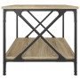 Mesa de centro madera y hierro roble Sonoma 80x50x45 cm de vidaXL, Mesas de centro - Ref: Foro24-823318, Precio: 48,46 €, Des...