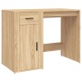 Schreibtisch aus Sonoma-Eichensperrholz mit Schrank von vidaXL, Schreibtische - Ref: Foro24-3185434, Preis: 165,58 €, Rabatt: %