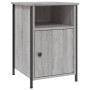 Sonoma gray plywood bedside table 40x42x60 cm by vidaXL, Nightstands - Ref: Foro24-825919, Price: 44,90 €, Discount: %