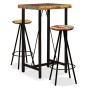 Bar furniture set 3 pieces solid recycled wood by vidaXL, Furniture sets for kitchens and dining rooms - Ref: Foro24-275140, ...