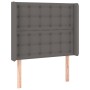 Headboard with ears gray synthetic leather 83x16x118/128cm by vidaXL, Headboards and footboards - Ref: Foro24-3119656, Price:...