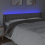 Cabecero con LED cuero sintético gris 163x16x78/88 cm de vidaXL, Cabeceros y pies de cama - Ref: Foro24-3123336, Precio: 82,2...