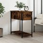 Engineered wood smoked oak bedside table 30x60x60 cm by vidaXL, Nightstands - Ref: Foro24-826057, Price: 40,79 €, Discount: %