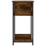 Engineered wood smoked oak bedside table 30x60x60 cm by vidaXL, Nightstands - Ref: Foro24-826057, Price: 40,79 €, Discount: %