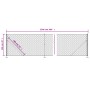 Wire fence with anthracite grey tie wrap 1x25 m by vidaXL, fence panels - Ref: Foro24-153993, Price: 86,97 €, Discount: %