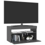 TV-Schrank mit LED-Leuchten glänzend grau 75x35x40 cm von vidaXL, TV-Möbel - Ref: Foro24-804407, Preis: 71,92 €, Rabatt: %