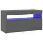 TV cabinet with LED lights glossy gray 75x35x40 cm by vidaXL, TV Furniture - Ref: Foro24-804407, Price: 71,92 €, Discount: %