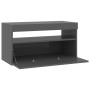 TV cabinet with LED lights glossy gray 75x35x40 cm by vidaXL, TV Furniture - Ref: Foro24-804407, Price: 71,92 €, Discount: %