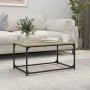 Sonoma oak wood and iron coffee table 80x50x40 cm by vidaXL, Coffee table - Ref: Foro24-823293, Price: 38,99 €, Discount: %