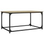 Sonoma oak wood and iron coffee table 80x50x40 cm by vidaXL, Coffee table - Ref: Foro24-823293, Price: 38,99 €, Discount: %