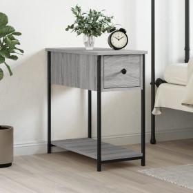 Sonoma gray engineered wood bedside table 30x60x60 cm by vidaXL, Nightstands - Ref: Foro24-826059, Price: 41,95 €, Discount: %