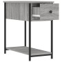 Sonoma gray engineered wood bedside table 30x60x60 cm by vidaXL, Nightstands - Ref: Foro24-826059, Price: 41,95 €, Discount: %