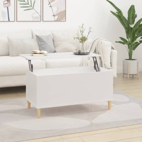 White plywood coffee table 90x44.5x45 cm by vidaXL, Coffee table - Ref: Foro24-819580, Price: 63,99 €, Discount: %