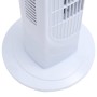 Tower fan with control and timer Φ24x80 cm white by vidaXL, Standing and table fans - Ref: Foro24-51547, Price: 61,95 €, Disc...