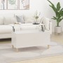 Mesa de centro madera contrachapada blanco brillo 90x44,5x45 cm de vidaXL, Mesas de centro - Ref: Foro24-819582, Precio: 66,6...