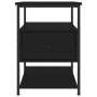 Black engineered wood nightstand 40x42x56 cm by vidaXL, Nightstands - Ref: Foro24-826023, Price: 53,12 €, Discount: %