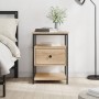 Sonoma oak engineered wood bedside table 40x42x56 cm by vidaXL, Nightstands - Ref: Foro24-826025, Price: 53,57 €, Discount: %