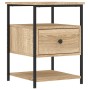 Mesita de noche madera de ingeniería roble Sonoma 40x42x56 cm de vidaXL, Mesitas de noche - Ref: Foro24-826025, Precio: 53,57...