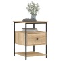 Sonoma oak engineered wood bedside table 40x42x56 cm by vidaXL, Nightstands - Ref: Foro24-826025, Price: 53,57 €, Discount: %