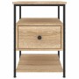 Sonoma oak engineered wood bedside table 40x42x56 cm by vidaXL, Nightstands - Ref: Foro24-826025, Price: 53,57 €, Discount: %