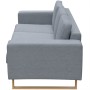 3-Sitzer-Sofa aus hellgrauem Stoff von vidaXL, Sofas - Ref: Foro24-243185, Preis: 373,99 €, Rabatt: %