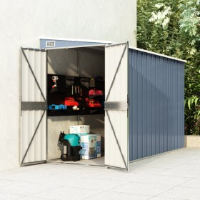 Garden shed with galvanized steel wall in gray, 118x288x178 cm. by vidaXL, Sheds - Ref: Foro24-316226, Price: 311,24 €, Disco...