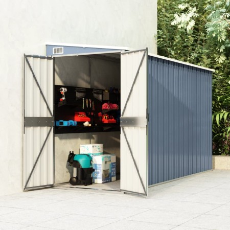 Garden shed with galvanized steel wall in gray, 118x288x178 cm. by vidaXL, Sheds - Ref: Foro24-316226, Price: 260,09 €, Disco...