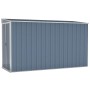 Cobertizo de jardín pared acero galvanizado gris 118x288x178 cm de vidaXL, Cobertizos - Ref: Foro24-316226, Precio: 311,99 €,...