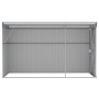 Cobertizo de jardín pared acero galvanizado gris 118x288x178 cm de vidaXL, Cobertizos - Ref: Foro24-316226, Precio: 311,99 €,...