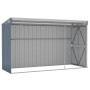 Cobertizo de jardín pared acero galvanizado gris 118x288x178 cm de vidaXL, Cobertizos - Ref: Foro24-316226, Precio: 311,99 €,...