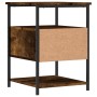 Smoked oak engineered wood bedside table 40x42x56 cm by vidaXL, Nightstands - Ref: Foro24-826027, Price: 38,72 €, Discount: %