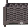 Planter with brown PP trellis 80x40x121.5 cm by vidaXL, Pots and planters - Ref: Foro24-318260, Price: 63,71 €, Discount: %