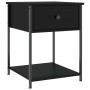 Mesita de noche madera de ingeniería negra 44x45x58 cm de vidaXL, Mesitas de noche - Ref: Foro24-825843, Precio: 50,09 €, Des...