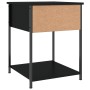 Mesita de noche madera de ingeniería negra 44x45x58 cm de vidaXL, Mesitas de noche - Ref: Foro24-825843, Precio: 50,09 €, Des...