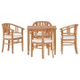 5-piece garden dining set solid teak wood by vidaXL, Garden sets - Ref: Foro24-3155756, Price: 708,38 €, Discount: %