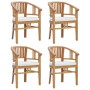 5-piece garden dining set solid teak wood by vidaXL, Garden sets - Ref: Foro24-3155756, Price: 708,38 €, Discount: %