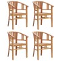 5-piece garden dining set solid teak wood by vidaXL, Garden sets - Ref: Foro24-3155767, Price: 613,35 €, Discount: %