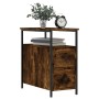 Smoked oak engineered wood bedside table 30x60x60 cm by vidaXL, Nightstands - Ref: Foro24-826067, Price: 57,50 €, Discount: %