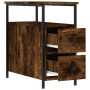 Smoked oak engineered wood bedside table 30x60x60 cm by vidaXL, Nightstands - Ref: Foro24-826067, Price: 57,50 €, Discount: %