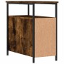 Smoked oak engineered wood bedside table 30x60x60 cm by vidaXL, Nightstands - Ref: Foro24-826067, Price: 57,50 €, Discount: %