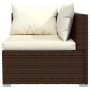 4-piece garden furniture set and brown synthetic rattan cushions by vidaXL, Garden sets - Ref: Foro24-3101418, Price: 418,99 ...