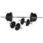 Bar set + 2 dumbbells 60.5kg by vidaXL, free weight - Ref: Foro24-90375, Price: 130,49 €, Discount: %