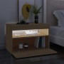 TV cabinets with LED lights 2 pcs Sonoma oak 60x35x40 cm by vidaXL, TV Furniture - Ref: Foro24-804416, Price: 82,85 €, Discou...