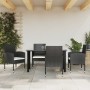 Garden dining set 5 pieces synthetic rattan and black steel by vidaXL, Garden sets - Ref: Foro24-3203314, Price: 345,07 €, Di...