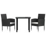 3-piece garden dining set made of synthetic rattan and steel by vidaXL, Garden sets - Ref: Foro24-3203312, Price: 169,99 €, D...