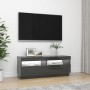 TV cabinet with LED lights glossy gray 100x35x40 cm by vidaXL, TV Furniture - Ref: Foro24-804462, Price: 109,98 €, Discount: %