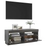 TV-Schrank mit LED-Leuchten glänzend grau 100x35x40 cm von vidaXL, TV-Möbel - Ref: Foro24-804462, Preis: 109,98 €, Rabatt: %