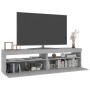 TV cabinets with LED lights 2 units concrete gray 75x35x40cm by vidaXL, TV Furniture - Ref: Foro24-804400, Price: 101,85 €, D...