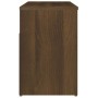 Banco zapatero madera contrachapada roble marrón 80x30x45 cm de vidaXL, Zapateros y organizadores de calzado - Ref: Foro24-81...